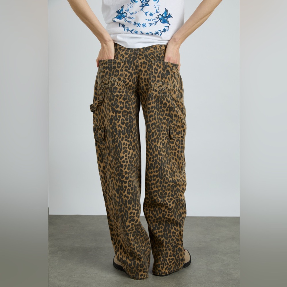 Damson Madder Cargo Jeans Leopard UK 8 / US 4 - Picture 3 of 16